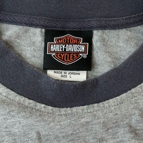 HARLEY-DAVIDSON Motorcycles Grey Faribault MN Tshirt Men’s Size Large - Picture 5 of 14